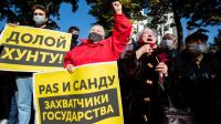 Опозиційний мітинг у Кишиневі. 10 жовтня 2021 року. Фото з fb-сторінки експрезидента Молдови Ігоря Додона